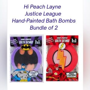 Hi Peach Layne - Hand Painted Justice League bath Bombs - Clean Ingredients!